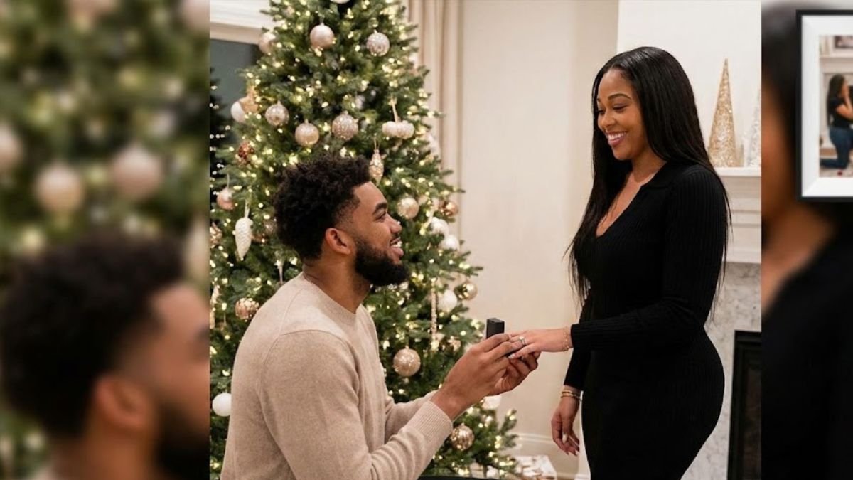 Karl Anthony Towns Proposed To Jordyn Woods On Christmas Day, Unknowingly Recreating The Same Holiday Proposal Timeline As Woods' Late Father.