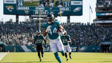 a high action shot of travon walker sprinting - Image generated by AI for representational purposes.