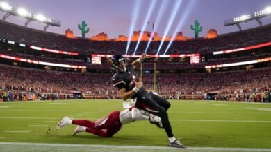 a wide shot of caleb williams spinning - Image generated by AI for representational purposes.