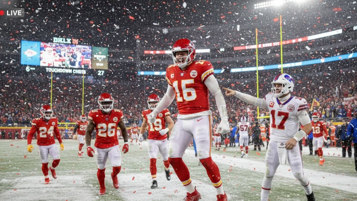 travis kelce celebrating - Image generated by AI for representational purposes.