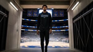 The Long Walk: Klay Thompson Steps Onto Chase Center Floor in Mavericks Black