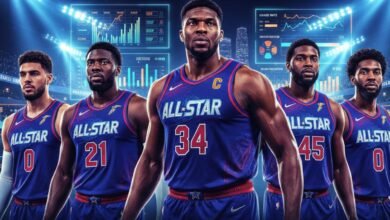 a frontcourt of giants - Image generated by AI for representational purposes.